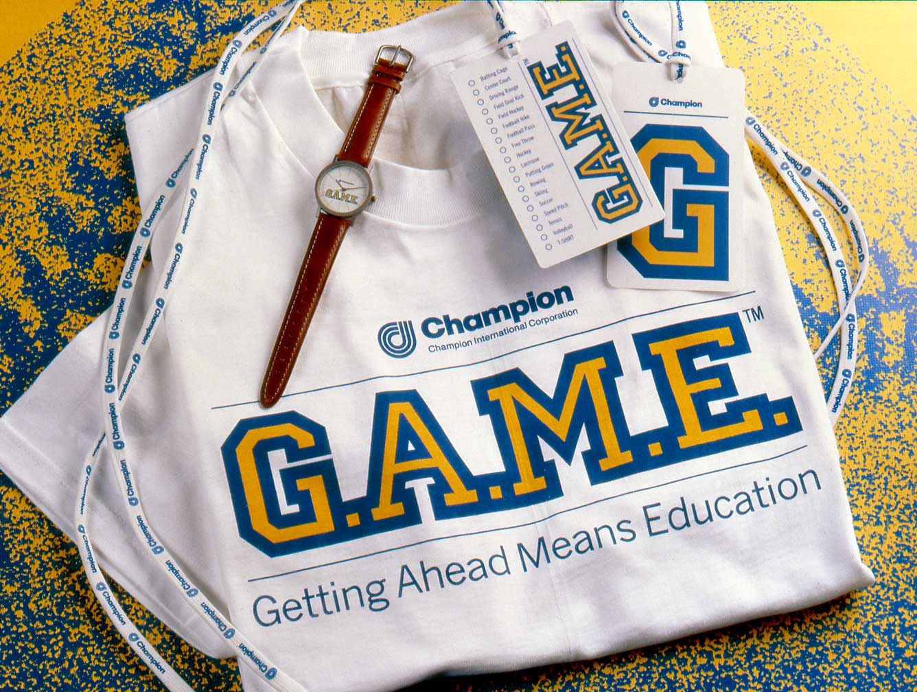 champion-international_game_gear.jpg Art Direction by: Bart Crosby, Crosby Associates